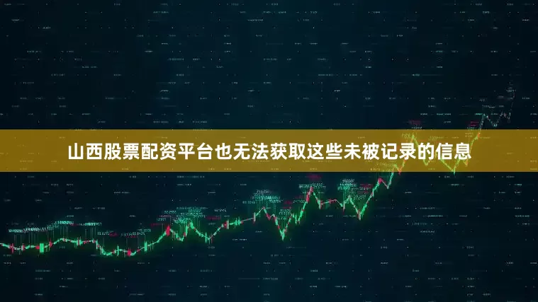 山西股票配资平台也无法获取这些未被记录的信息